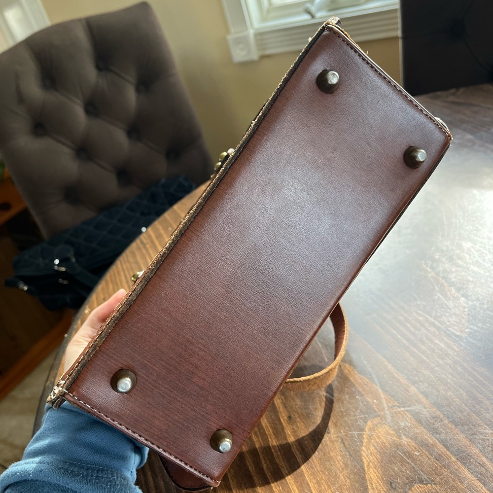 Vintage Burlington Patchwork Leather Handbag - Picture 5 of 10